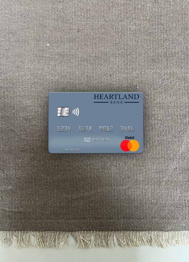 Premium Herunterladen Neuseeland Heartland Bank Mastercard Foto-Look Vorderseite Photoshop Vorlage