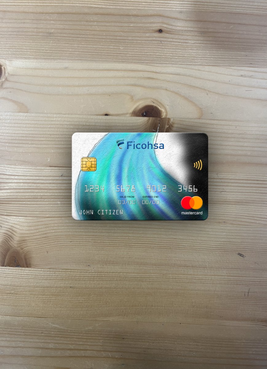 Professionelle Herunterladen Nicaragua Banco Ficohsa Bank Mastercard Foto-Look Vorderseite Photoshop Vorlage