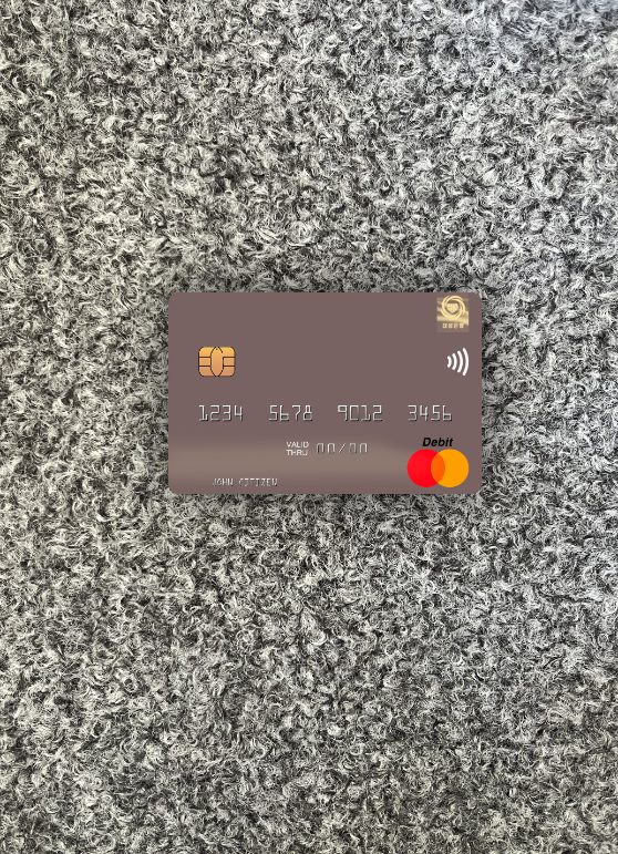 Realistische Herunterladen Nordkorea Daesong Bank Mastercard Foto-Look Vorderseite Photoshop Vorlage