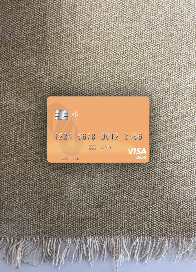 Realistische Herunterladen Pakistan Al Baraka Bank Visa Debit Karte Foto-Look Vorderseite Photoshop Vorlage