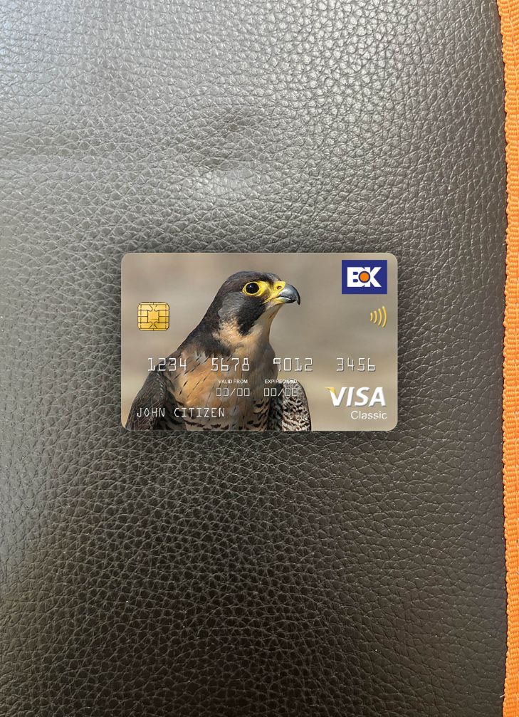 Premium Herunterladen Pakistan The Bank von Khyber Bank Visa Classic Karte Foto-Look Vorderseite Photoshop Vorlage