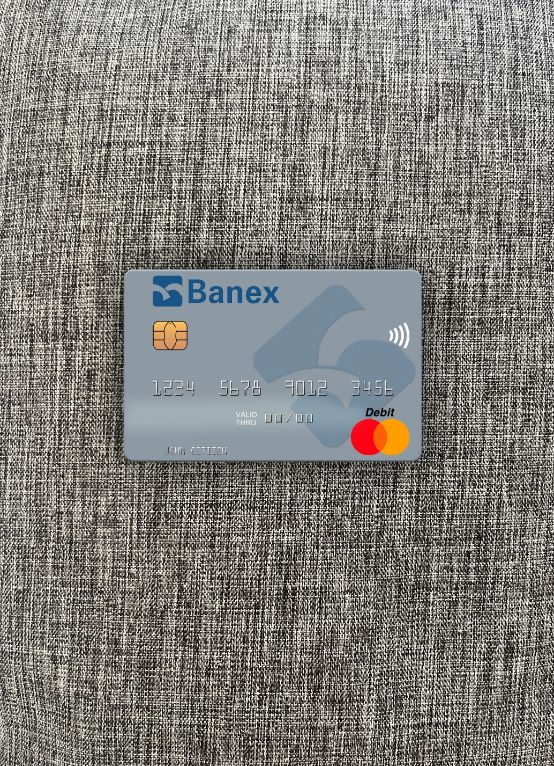 Hochwertige Herunterladen Peru Banco Banex Mastercard Foto-Look Vorderseite Photoshop Vorlage