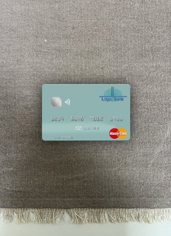 Professionelle Herunterladen Saint Lucia Loyal Bank GmbH Mastercard Foto-Look Vorderseite Photoshop Vorlage
