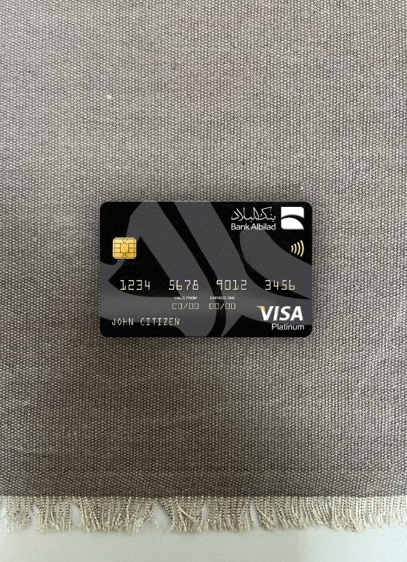 Realistische Herunterladen Saudi-Arabien Bank Albilad Bank Visa Platin Karte Foto-Look Vorderseite Photoshop Vorlage