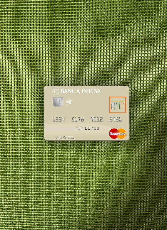 Editierbare Herunterladen Serbien The Banca Intesa A.d. Beograd Mastercard Foto-Look Vorderseite Photoshop Vorlage
