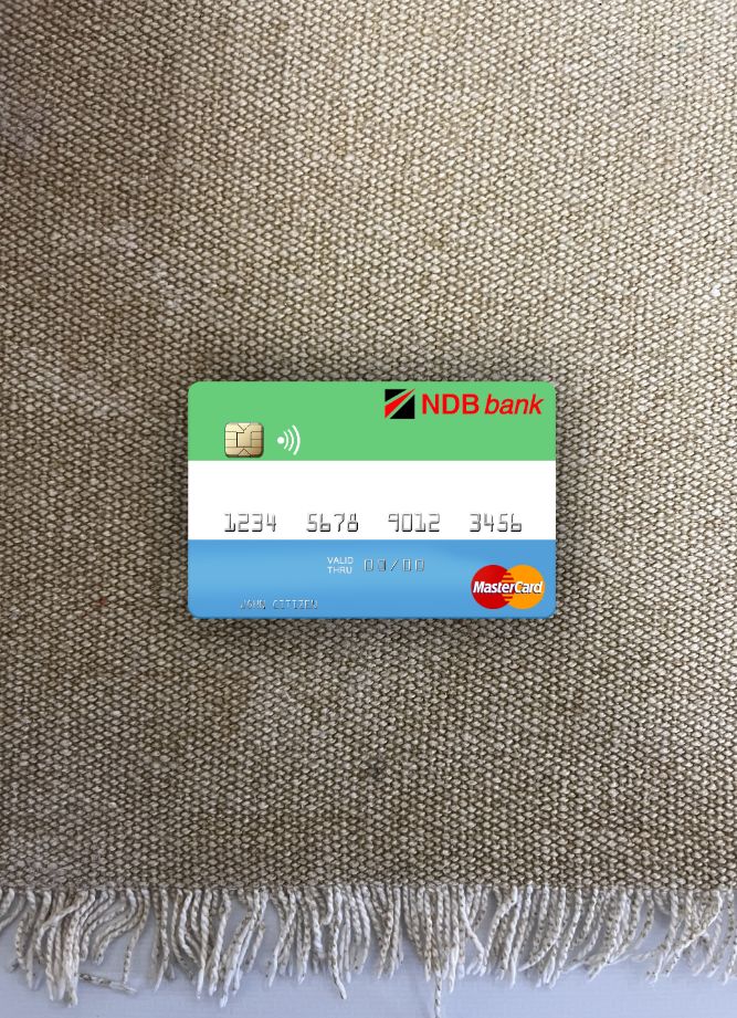 Professionelle Herunterladen Sierra Leone National Entwicklung Bank Mastercard Foto-Look Vorderseite Photoshop Vorlage
