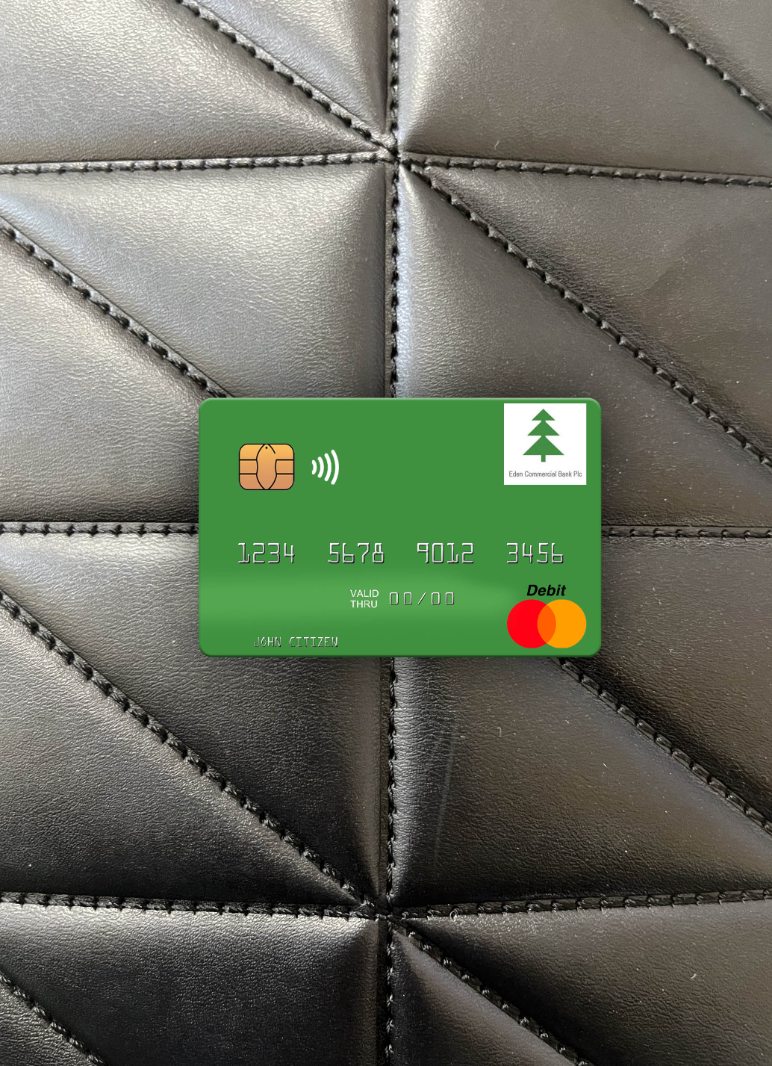 Hochwertige Herunterladen Südsudan Eden Kommerziell Bank Mastercard Foto-Look Vorderseite Photoshop Vorlage