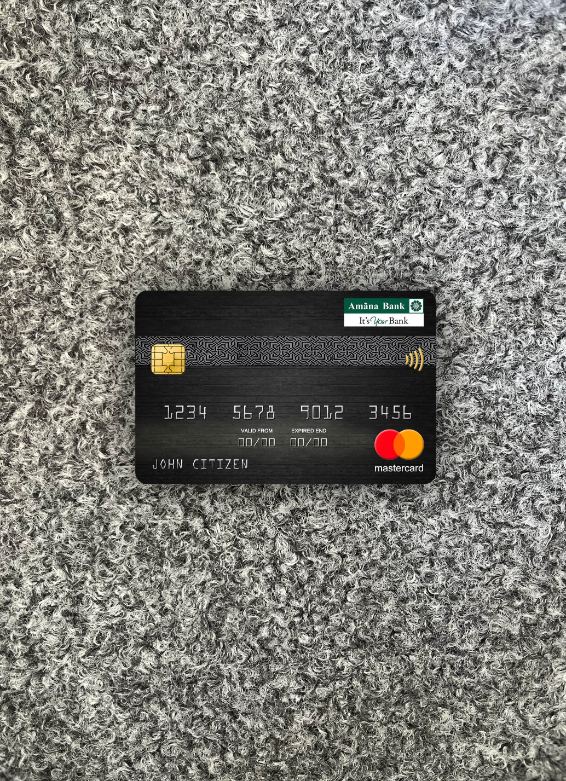 Hochwertige Herunterladen Sri Lanka Amana Bank Mastercard Foto-Look Vorderseite Photoshop Vorlage