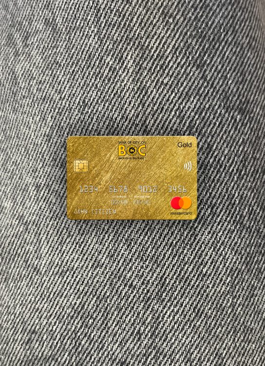 Professionelle Herunterladen Sri Lanka Bank von Ceylon Bank Mastercard Gold Foto-Look Vorderseite Photoshop Vorlage