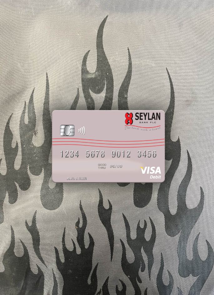 Professionelle Herunterladen Sri Lanka Seylan Bank Plc Visa Debit Karte Foto-Look Vorderseite Photoshop Vorlage
