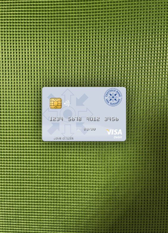 Professionelle Herunterladen Surinam Centrale Bank Van Surinam Visa Debit Karte Foto-Look Vorderseite Photoshop Vorlage