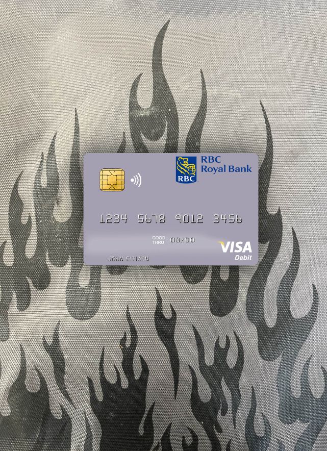 Hochwertige Herunterladen Trinidad und Tobago RBC Royal Bank Visa Debit Karte Foto-Look Vorderseite Photoshop Vorlage