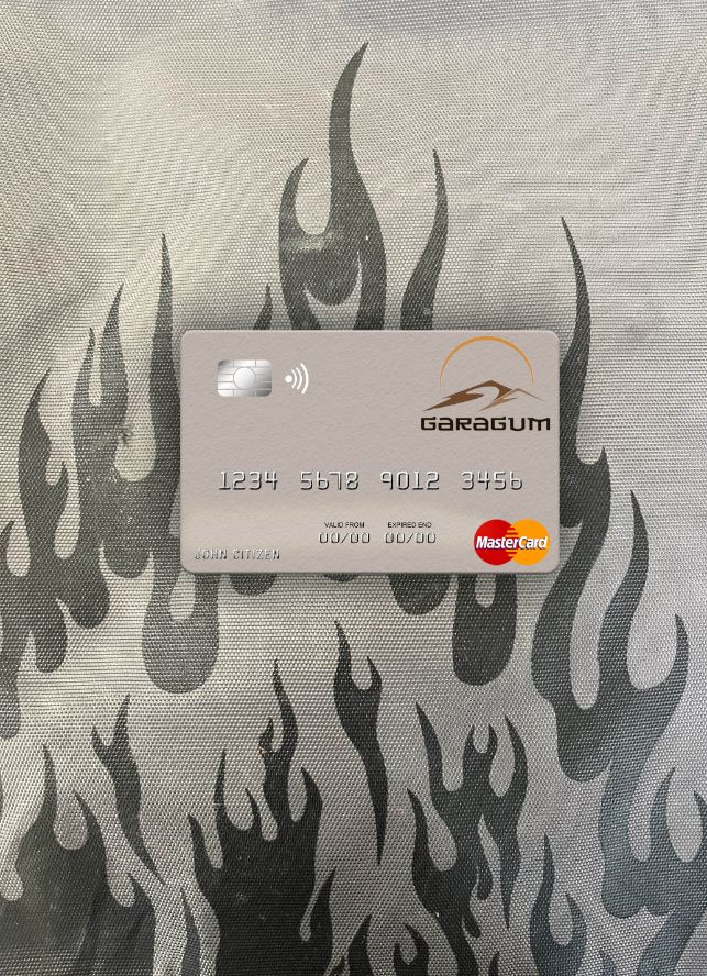 Premium Herunterladen Turkmenistan Garagum IJSB Mastercard Foto-Look Vorderseite Photoshop Vorlage