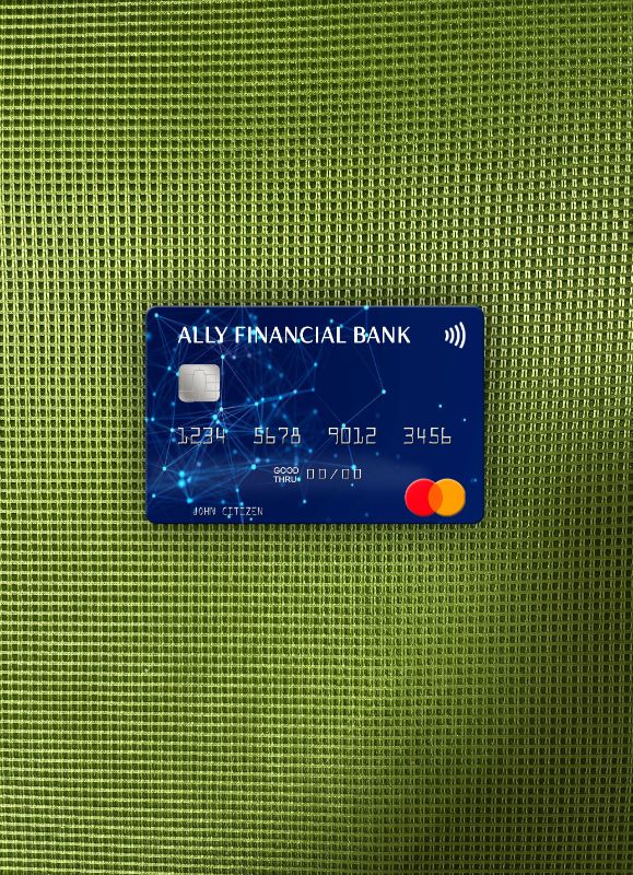 Hochwertige Herunterladen USA Ally Financial Bank Mastercard Foto-Look Vorderseite Photoshop Vorlage