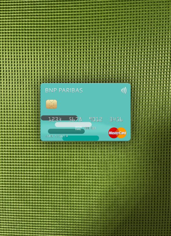Hochwertige Herunterladen USA BNP Paribas Bank Mastercard Foto-Look Vorderseite Photoshop Vorlage