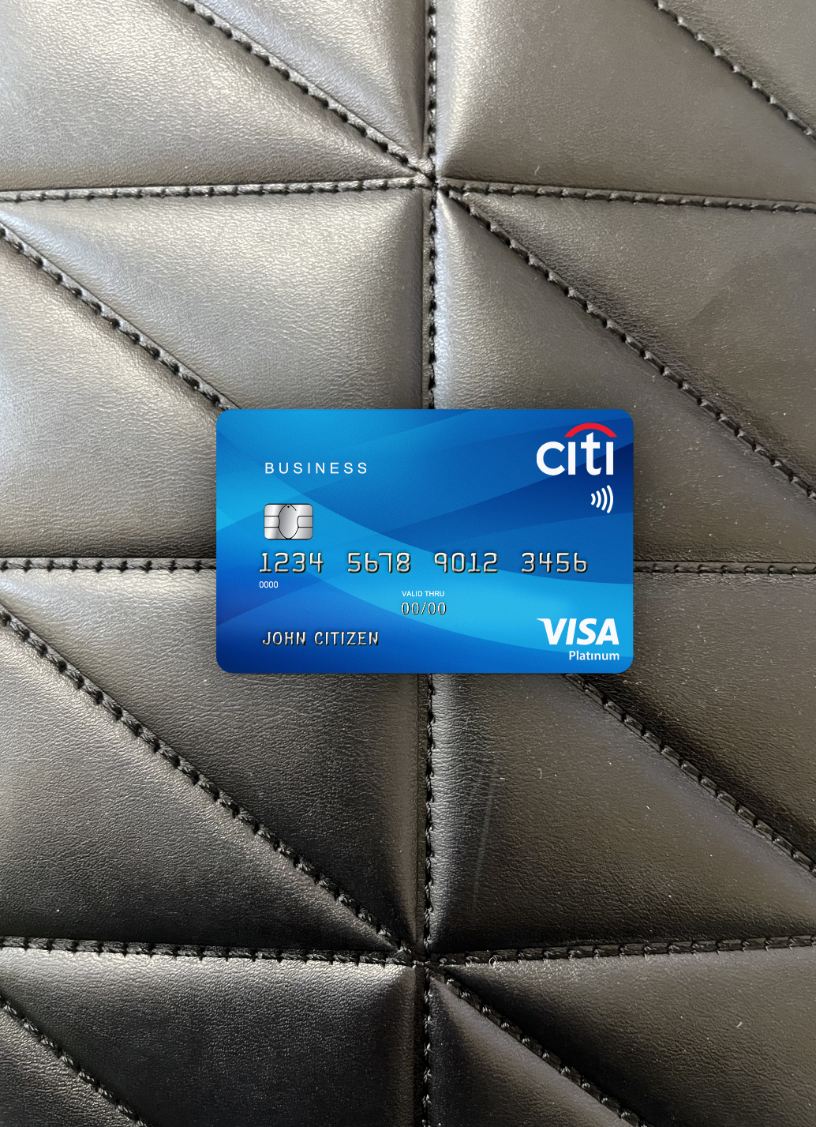 Professionelle Herunterladen USA Citibank Visa Platin Karte Foto-Look Vorderseite Photoshop Vorlage