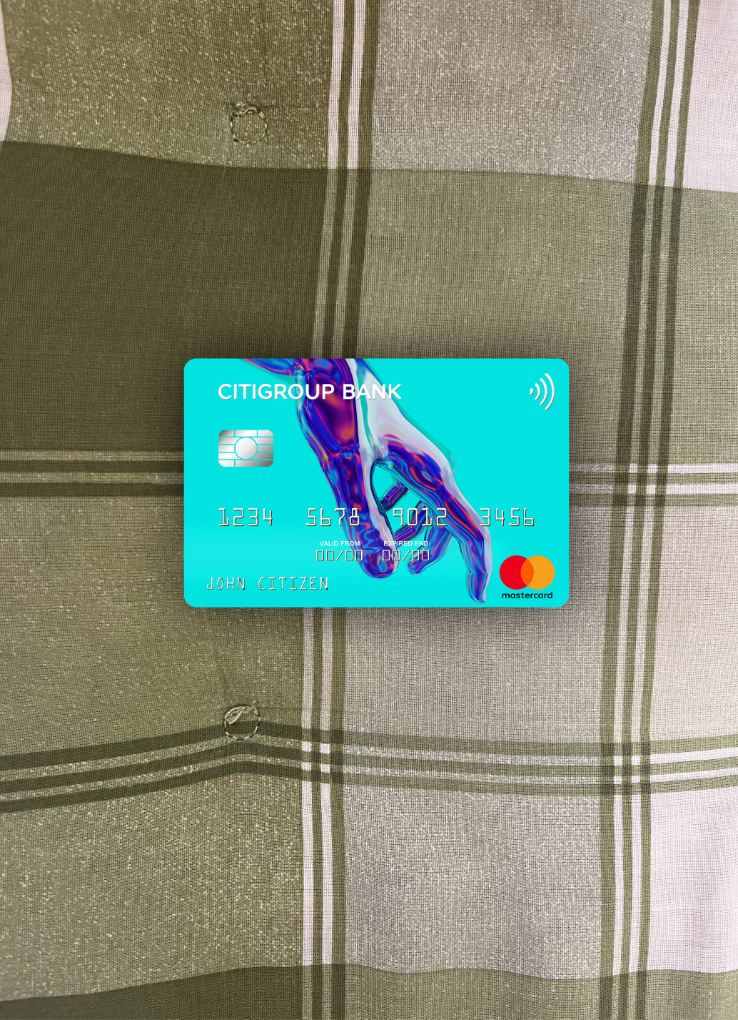 Professionelle Herunterladen USA Citigroup Bank Mastercard Foto-Look Vorderseite Photoshop Vorlage