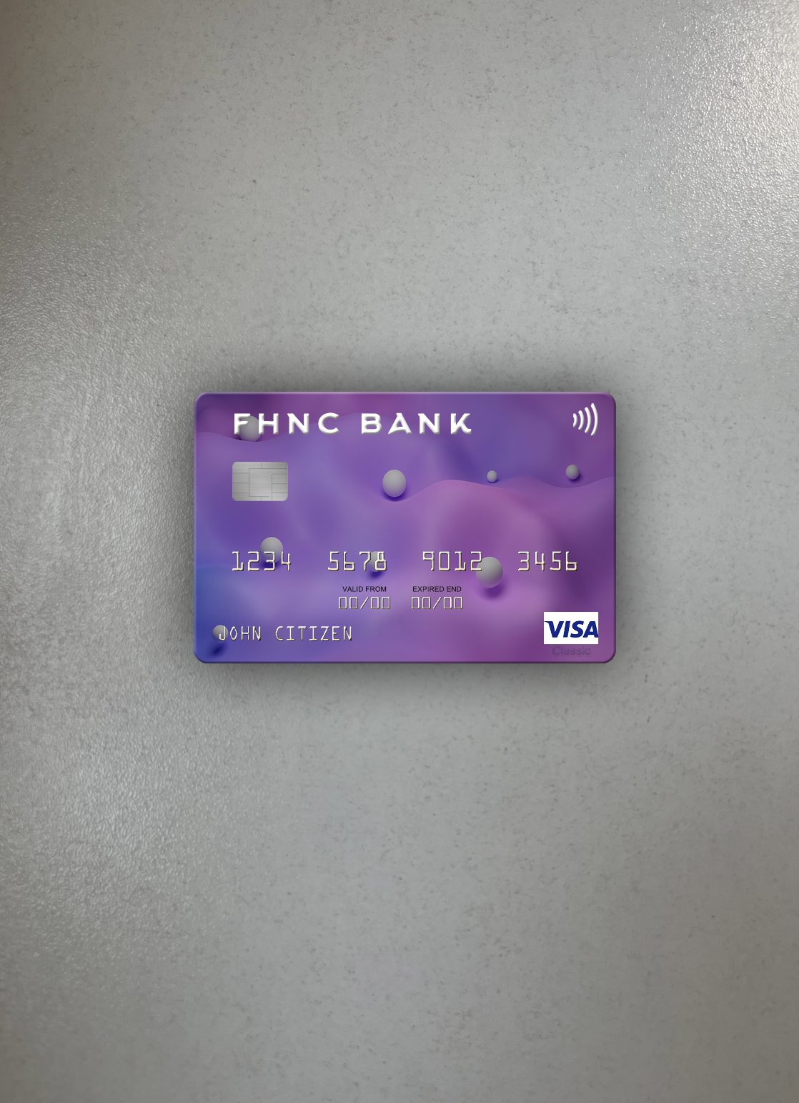 Editierbare Herunterladen USA Erste Horizon National Konzern Bank Visa Karte Foto-Look Vorderseite Photoshop Vorlage