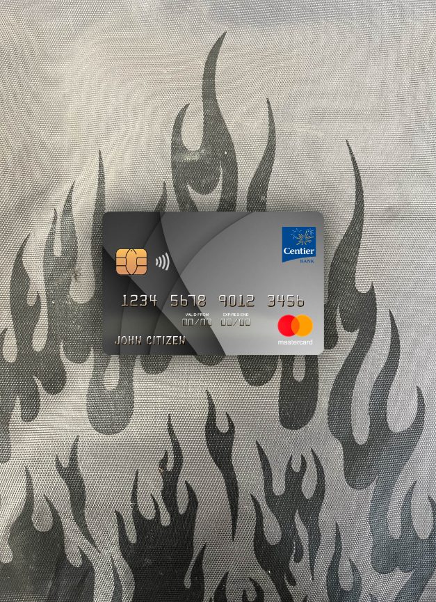 Premium Herunterladen USA Indiana Centier Bank Mastercard Foto-Look Vorderseite Photoshop Vorlage