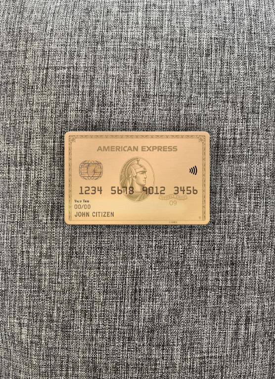 Realistische Herunterladen USA MOVO Bank AMEX Gold Karte Foto-Look Vorderseite Photoshop Vorlage