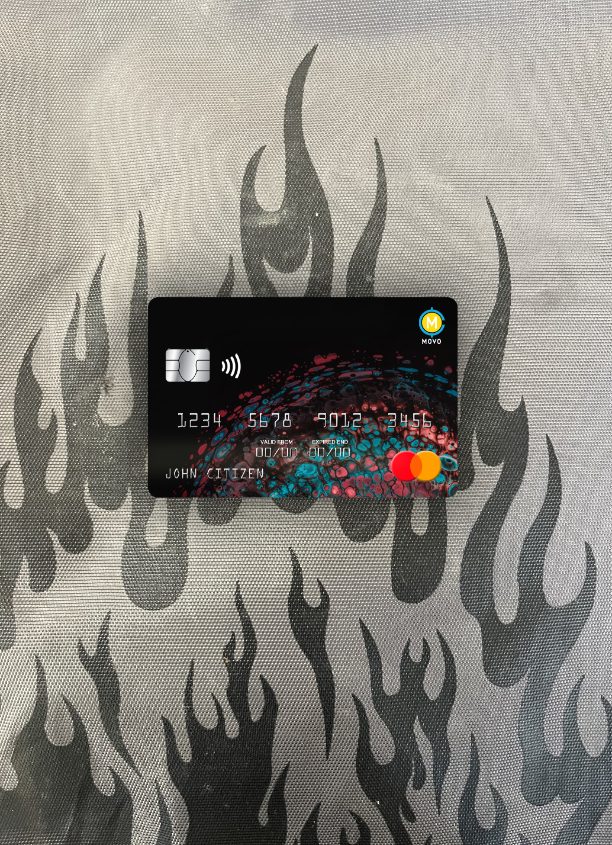 Premium Herunterladen USA MOVO Bank Mastercard Foto-Look Vorderseite Photoshop Vorlage