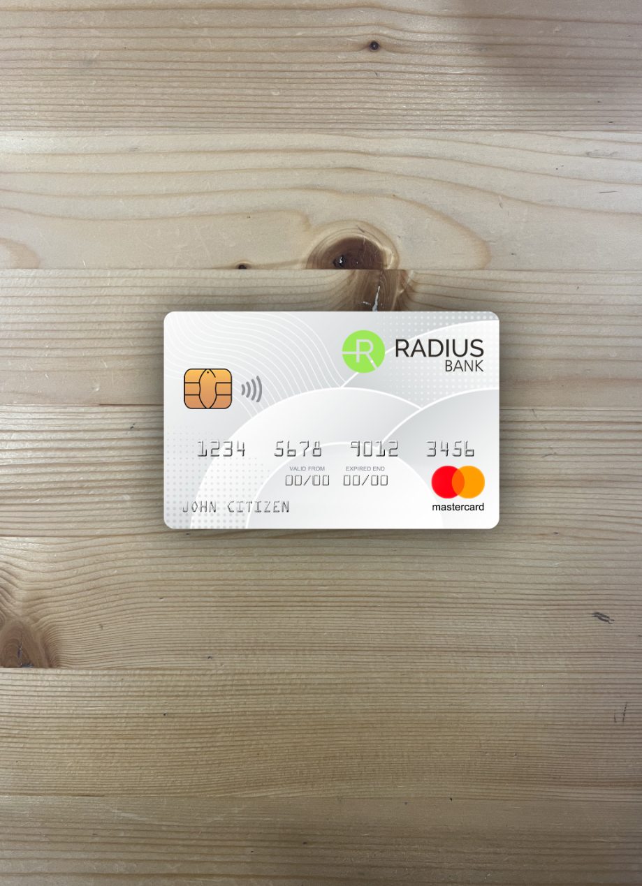 Hochwertige Herunterladen USA Massachusetts Radius Bank Mastercard Foto-Look Vorderseite Photoshop Vorlage