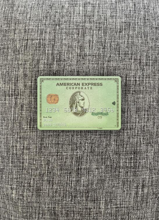 Premium Herunterladen USA Massachusetts Radius Bank AMEX Grün Karte Foto-Look Vorderseite Photoshop Vorlage