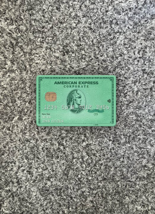 Premium Herunterladen USA Nebraska Five Points Bank AMEX Grün Karte Foto-Look Vorderseite Photoshop Vorlage