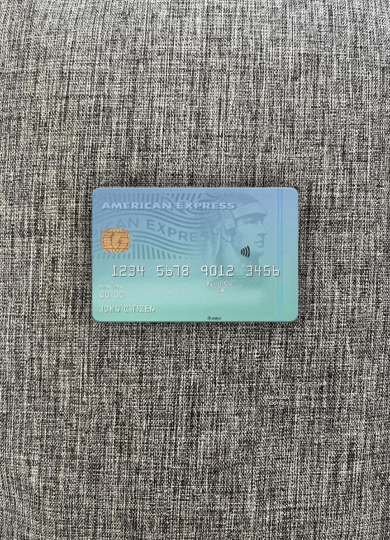 Realistische Herunterladen USA Neu York CFSB Bank AMEX Karte Foto-Look Vorderseite Photoshop Vorlage
