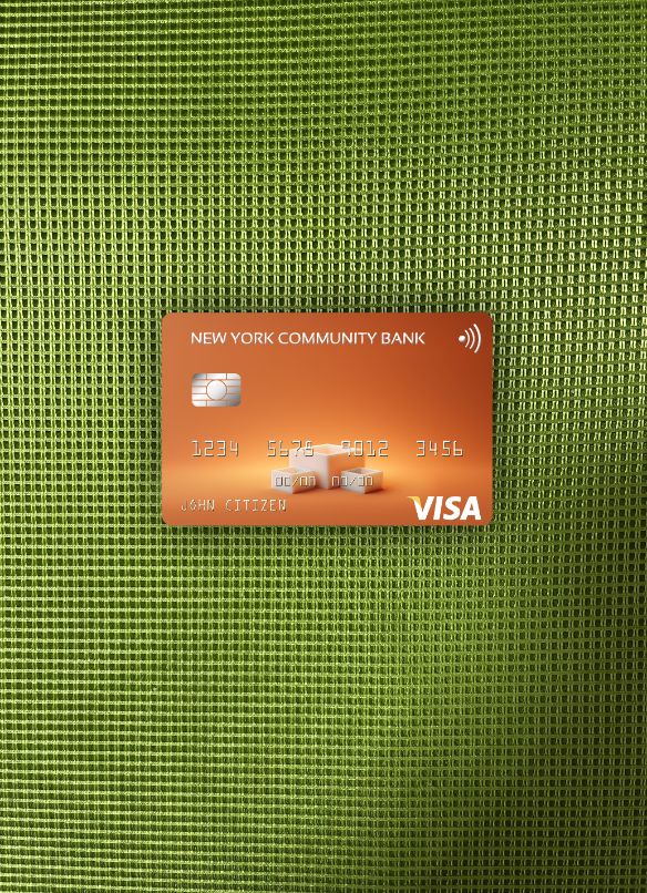 Hochwertige Herunterladen USA Neu York Community Bank Visa Karte Foto-Look Vorderseite Photoshop Vorlage