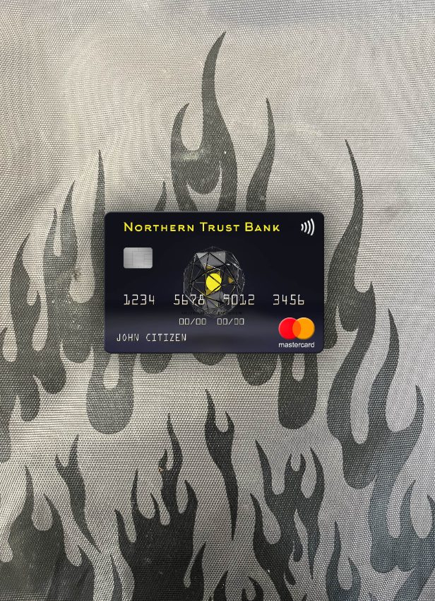 Hochwertige Herunterladen USA Northern Trust Bank Mastercard Vorderseite Photoshop Vorlage