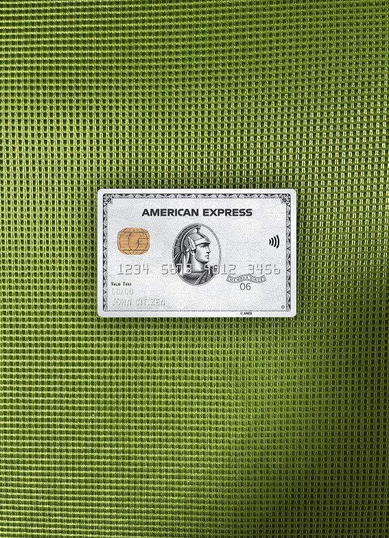 Premium Herunterladen USA Sutton Bank AMEX Platin Karte Foto-Look Vorderseite Photoshop Vorlage