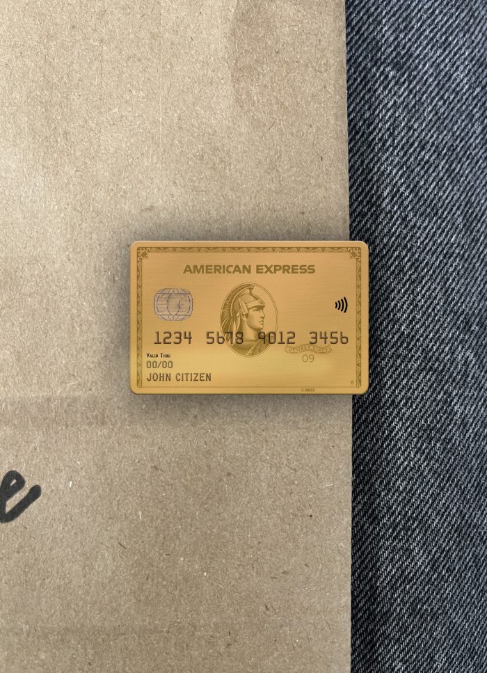 Editierbare Herunterladen USA Texas 5Point Kredit Union Bank AMEX Gold Karte Foto-Look Vorderseite Photoshop Vorlage