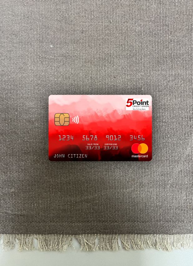 Premium Herunterladen USA Texas 5Point Kredit Union Bank Mastercard Foto-Look Vorderseite Photoshop Vorlage