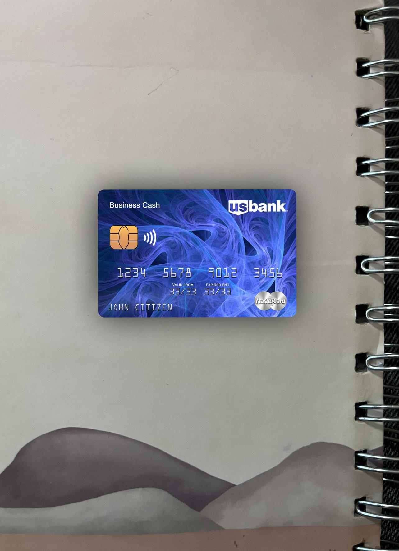 Hochwertige Herunterladen USA U.S. Bank Mastercard Foto-Look Vorderseite Photoshop Vorlage