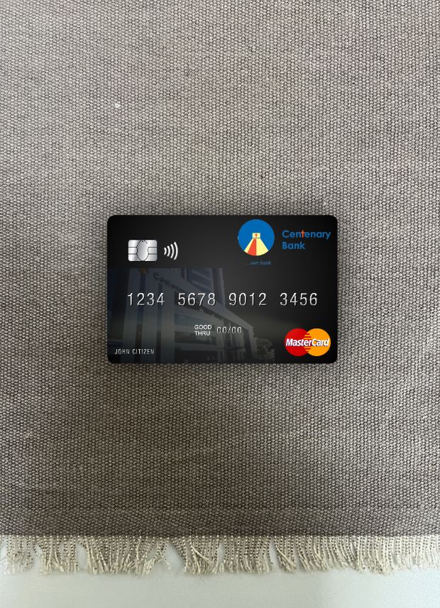 Premium Herunterladen Uganda Centenary Bank Mastercard Foto-Look Vorderseite Photoshop Vorlage