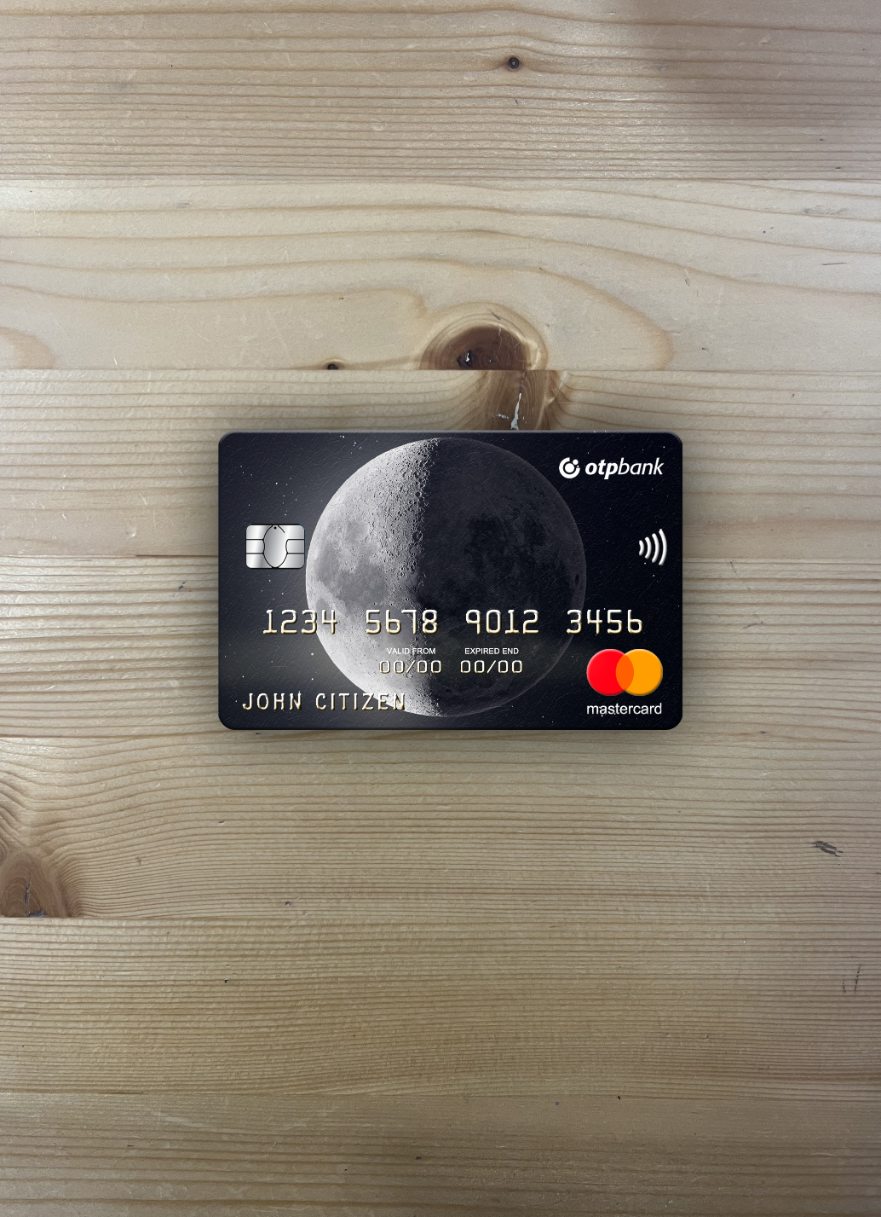 Editierbare Herunterladen Ukraine OTP Bank Ukraine Mastercard Foto-Look Vorderseite Photoshop Vorlage