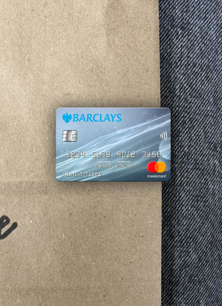 Professionelle Herunterladen Vereinigtes Königreich Barclays Bank Mastercard Foto-Look Vorderseite Photoshop Vorlage