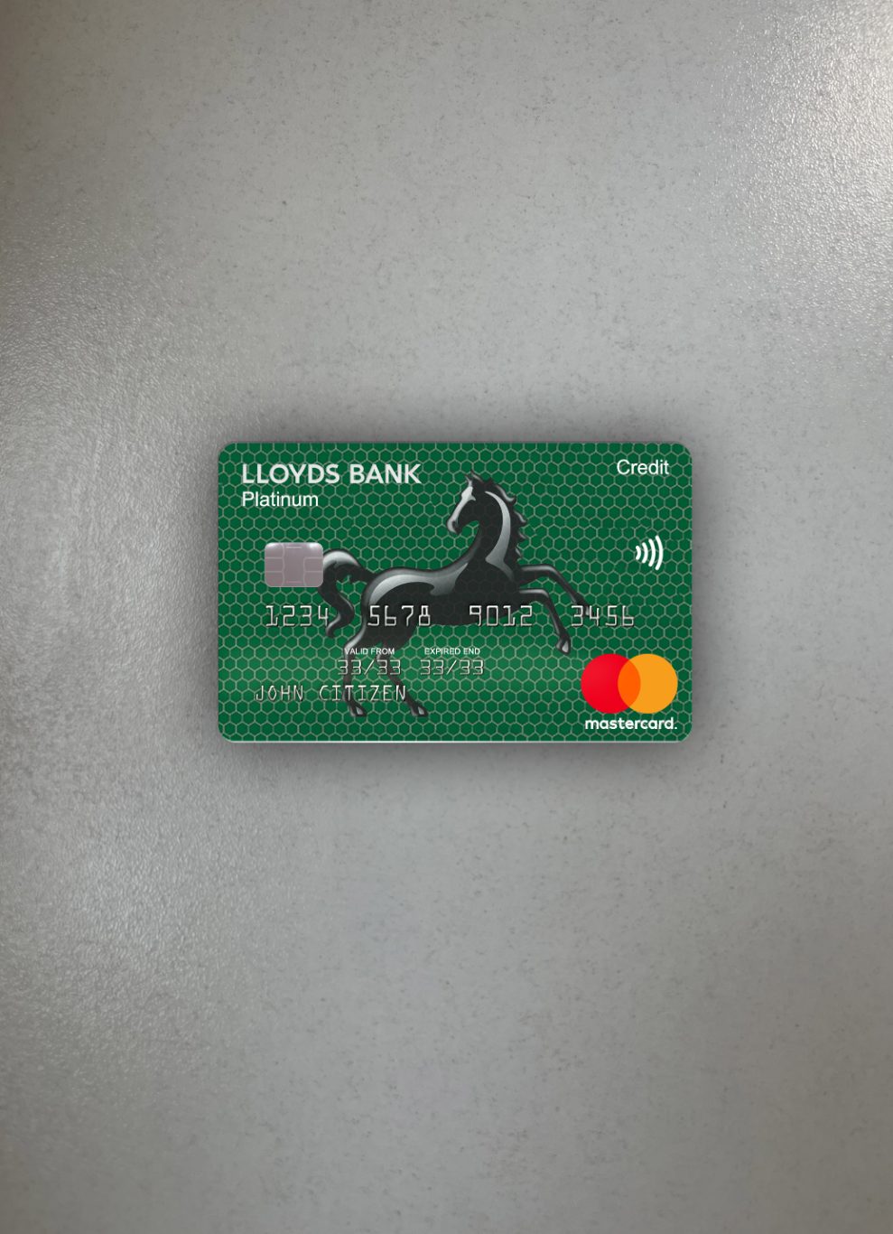 Premium Herunterladen Vereinigtes Königreich Lloyds Platin Mastercard Foto-Look Vorderseite Photoshop Vorlage