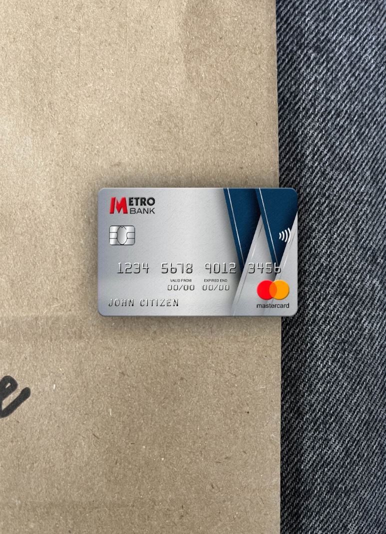Premium Herunterladen Vereinigtes Königreich Metro Bank Mastercard Foto-Look Vorderseite Photoshop Vorlage