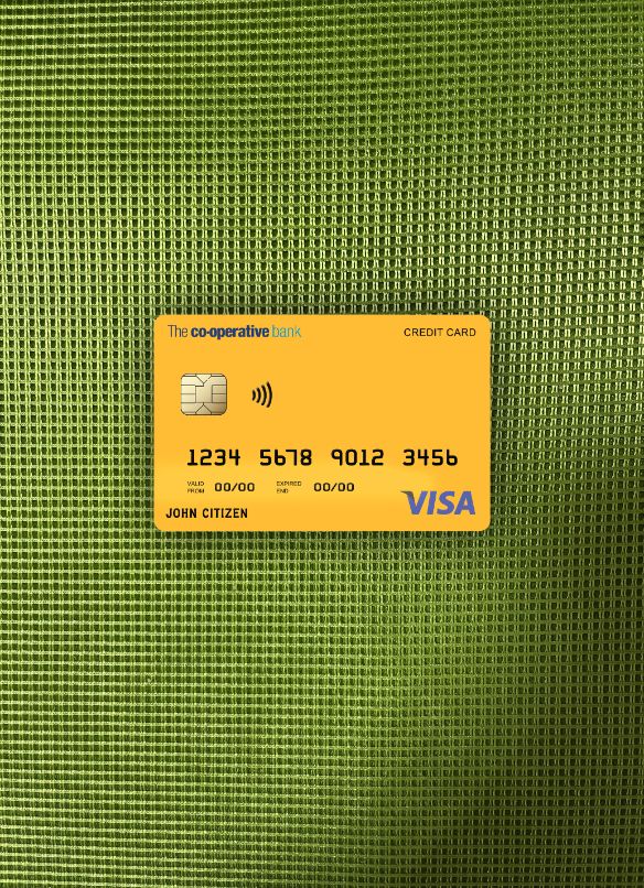 Premium Herunterladen Vereinigtes Königreich The Co Operative Bank Visa Karte Foto-Look Vorderseite Photoshop Vorlage