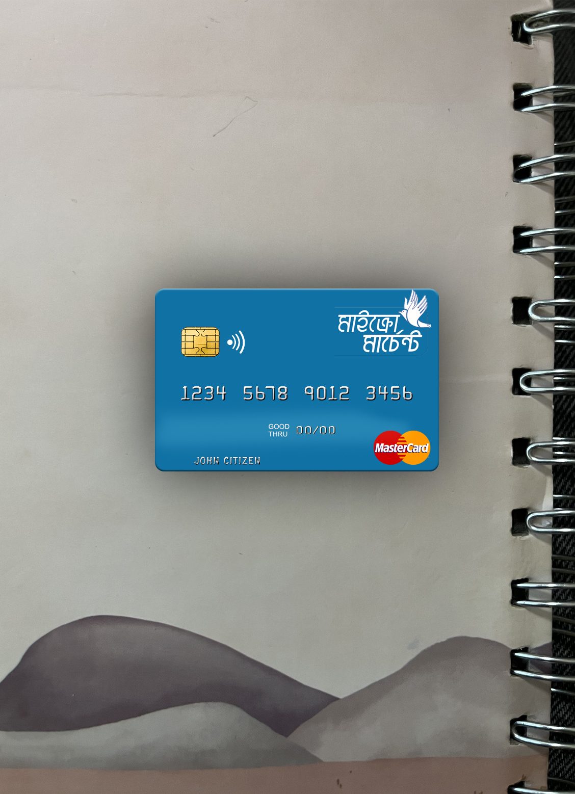 Professionelle Herunterladen Vanuatu Asia Merchant Bank GmbH Mastercard Foto-Look Vorderseite Photoshop Vorlage