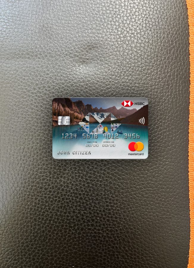 Hochwertige Herunterladen Vietnam HSBC Bank Mastercard Foto-Look Vorderseite Photoshop Vorlage