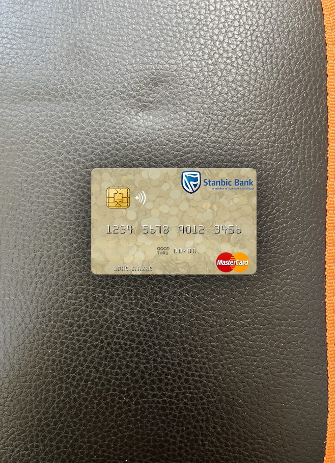 Premium Herunterladen Simbabwe Stanbic Bank Mastercard Foto-Look Vorderseite Photoshop Vorlage