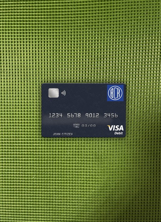 El Salvador Banco Zentral de Reserva de El Salvador Visa Debit Karte Foto-Look Vorderseite modell