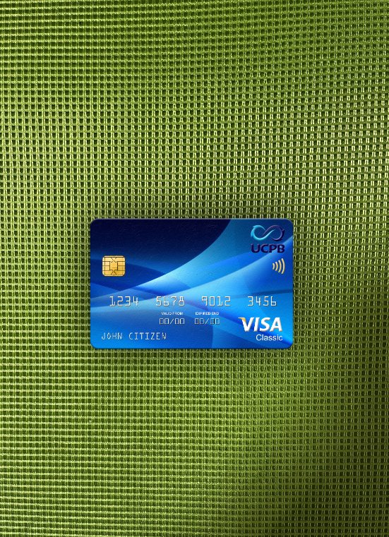 Philippinen The Vereint Coconut Planters Bank (UCPB) Visa Classic Karte Foto-Look Vorderseite vorschau