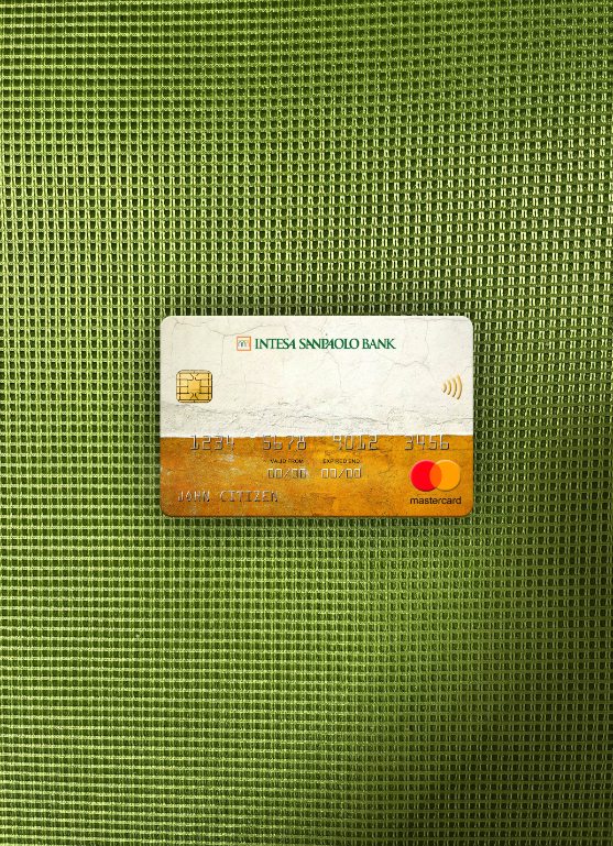 Slowenien Intesa Sanpaolo Bank, Poslovalnica Koper Bank Mastercard Foto-Look Vorderseite modell