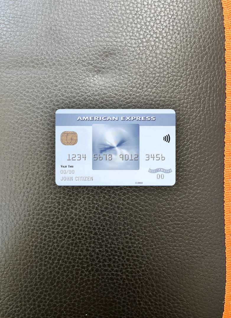 USA Georgien Gainesville Erste Century Bank AMEX Everyday Kredit Karte Foto-Look Vorderseite muster