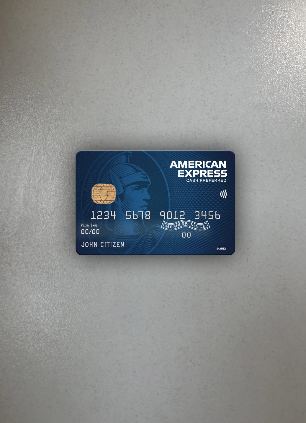 USA Nord Carolina BB&T Corp. Bank AMEX Blau Cash Preferred Karte Foto-Look Vorderseite vorschau