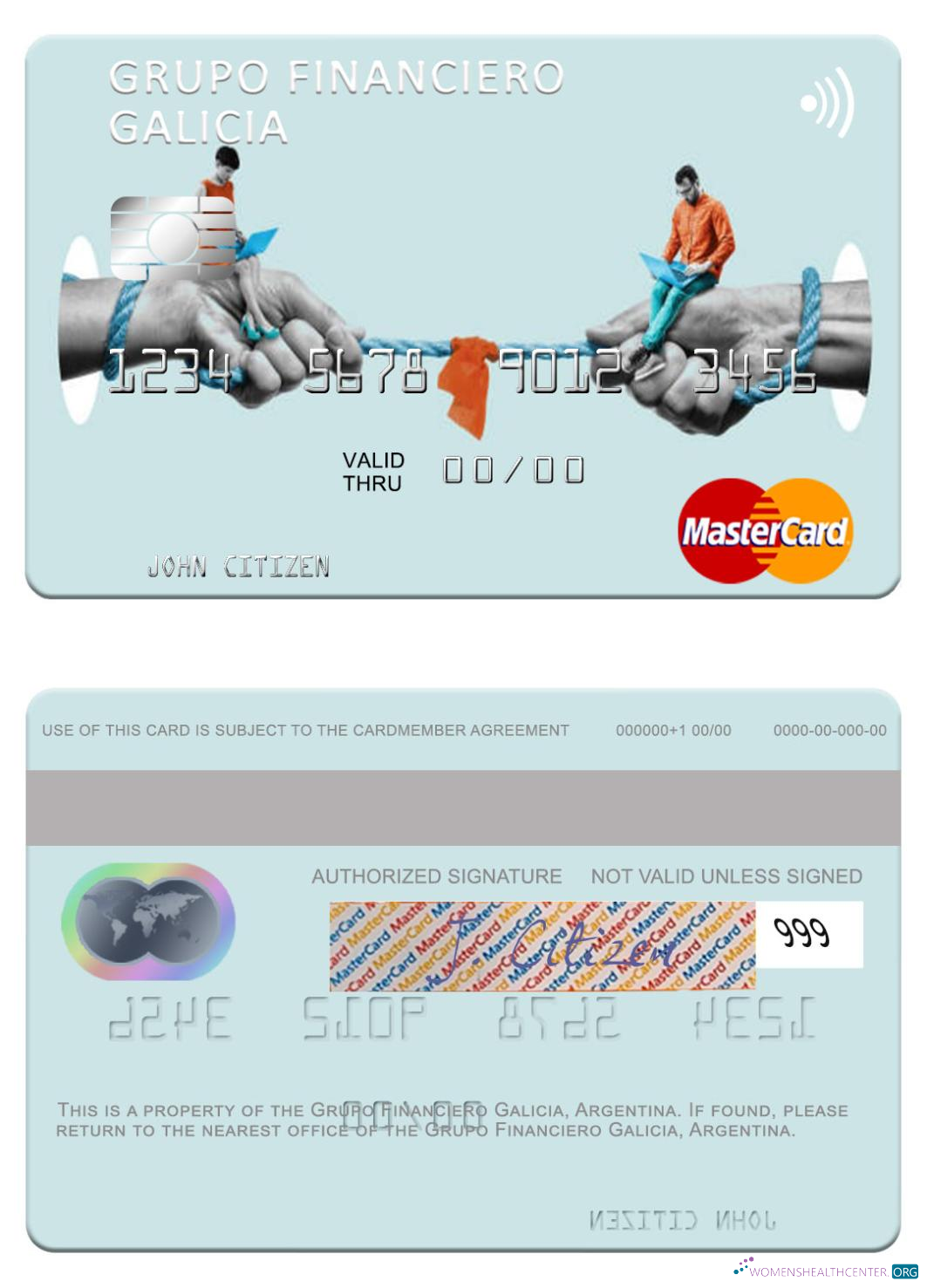 Premium Herunterladen Argentinien Grupo Financiero Galicia Mastercard Photoshop Vorlage